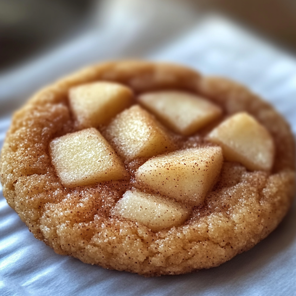 Cinnamon Apple Snickerdoodle Cookies