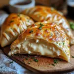 Chicken Alfredo Air Fryer Calzones