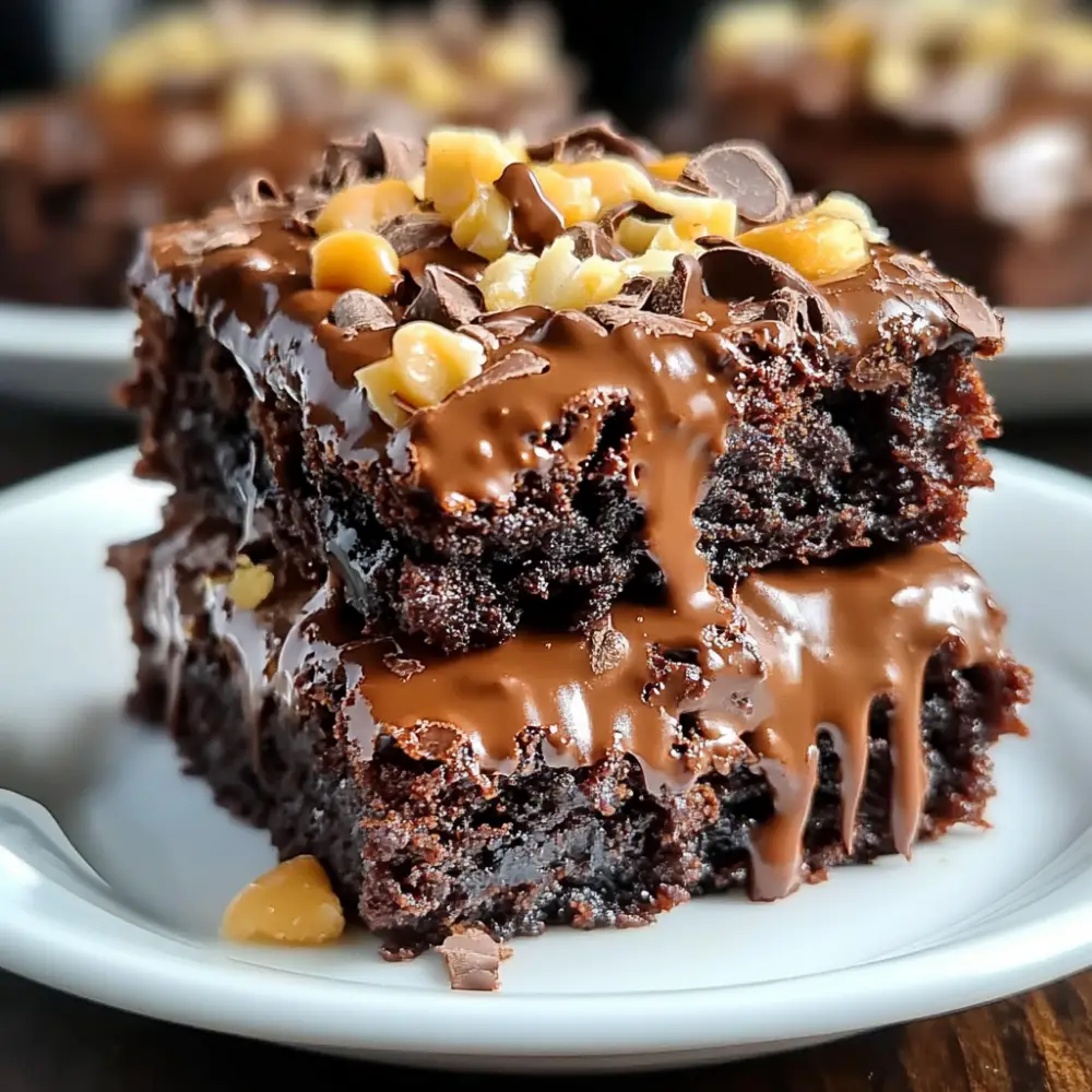 Easy and Authentic German Chocolate Brownies