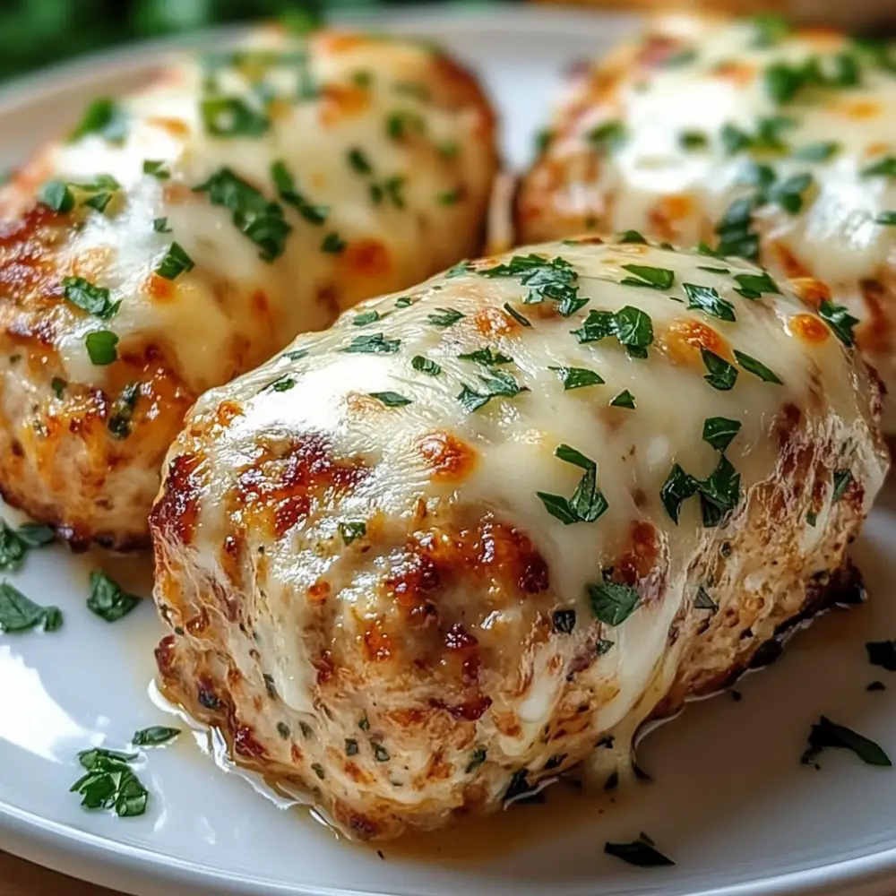 Garlic Parmesan Chicken Meatloaf