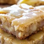 Maple Glazed Apple Blondies Recipe