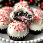 No-Bake Peppermint Bark Snowballs