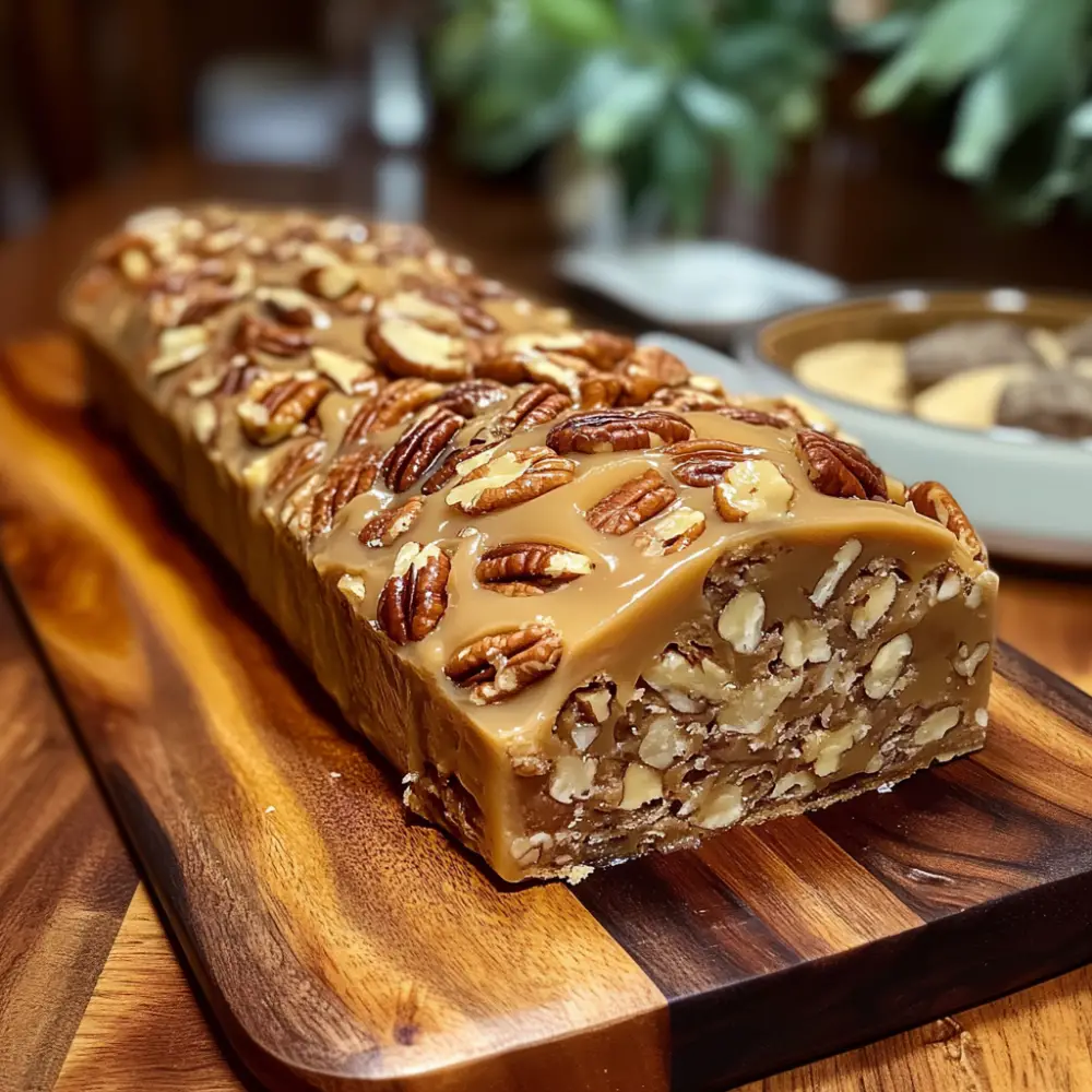 Nana’s 3-Ingredient Pecan Log