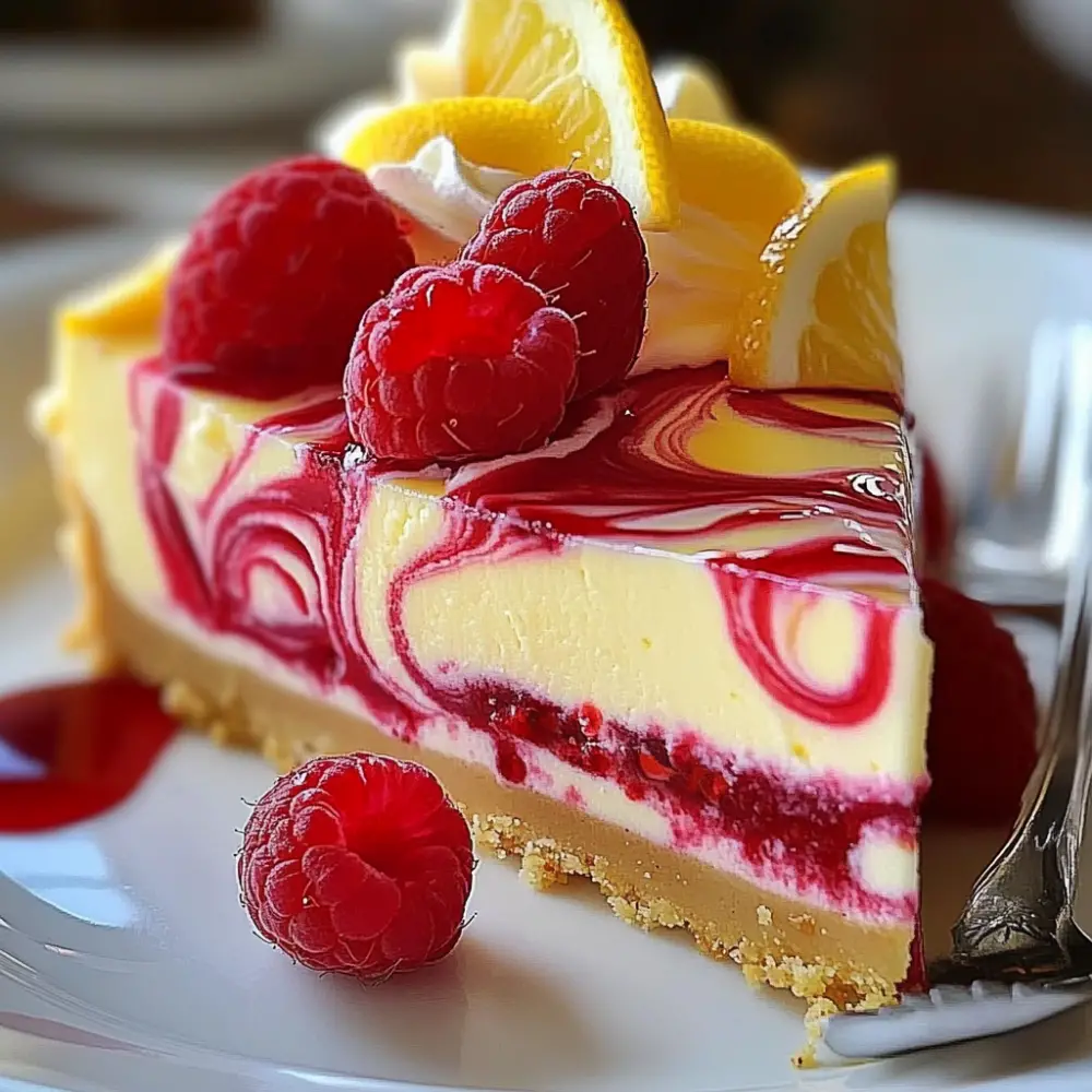 Lemon Raspberry Cheesecake