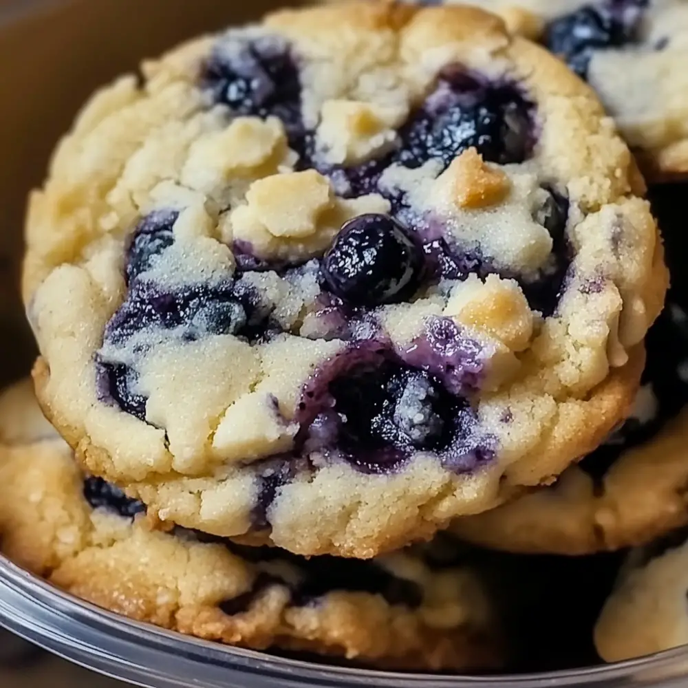 Blueberry White Chocolate Cookies