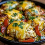 Cheesy Baked Fajita Chicken