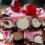 Cherry Marshmallow Fudge Bars: 3 Cherry Marshmallow Fudge Bars: