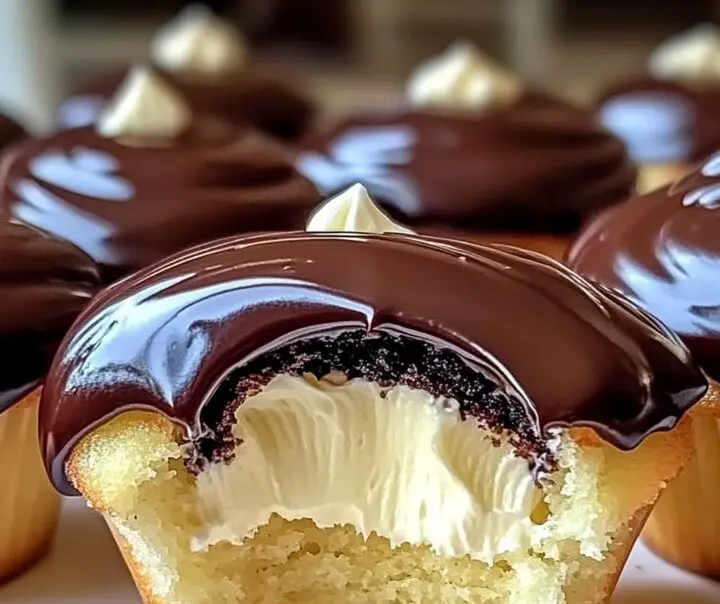 Irresistible Boston Cream Pie Cupcakes