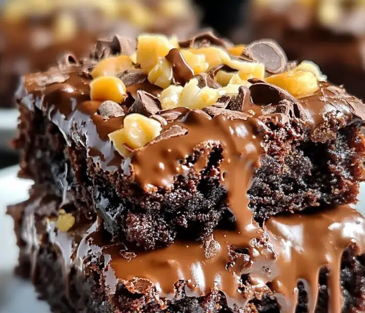 Easy and Authentic German Chocolate Brownie