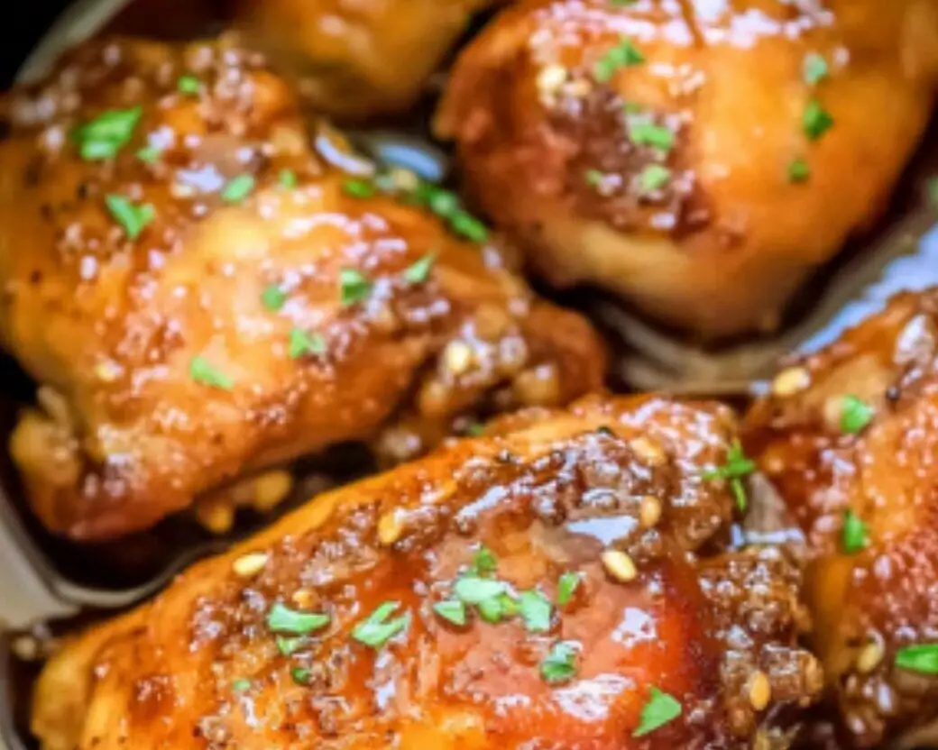 Honey Garlic Glazed Chicken Thighs