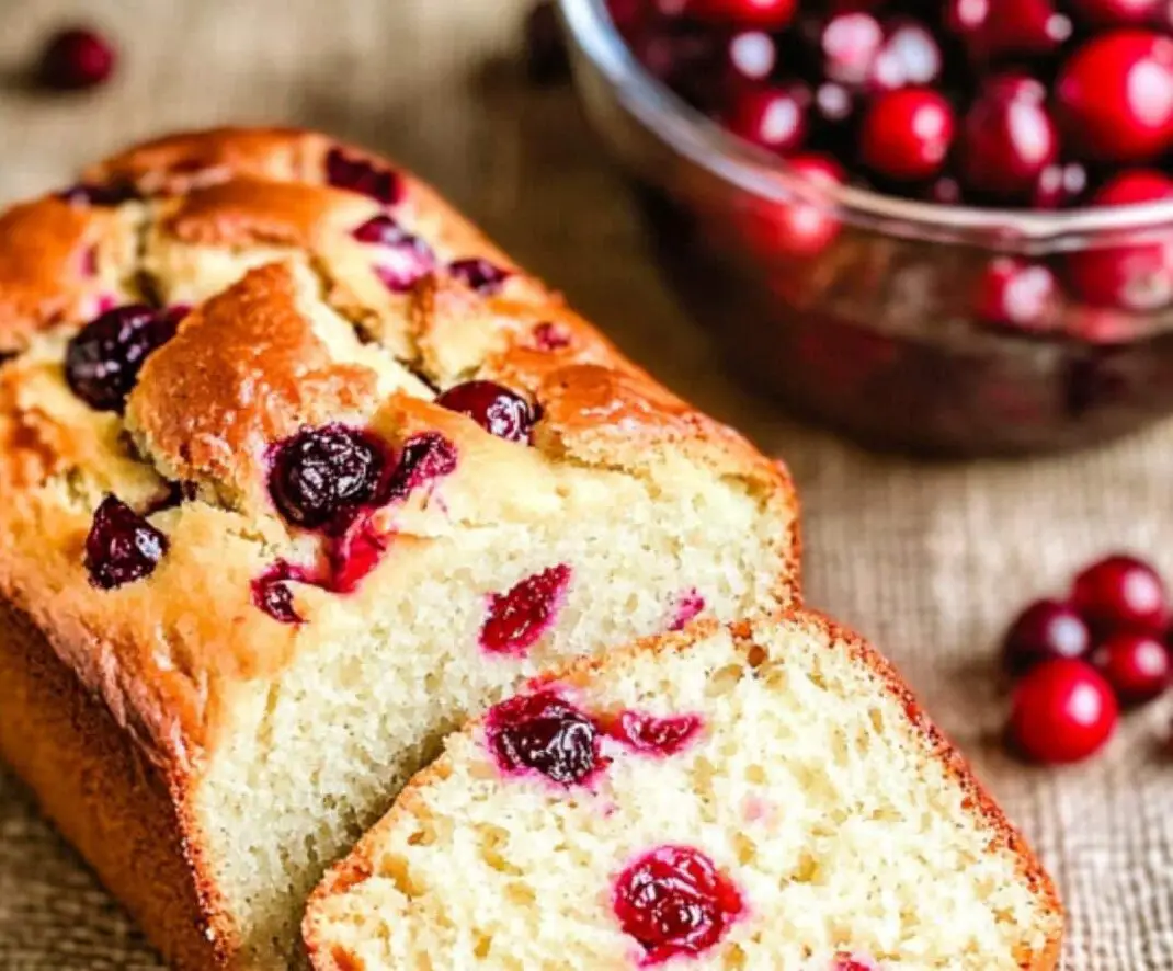 Cream Cheese Cranberry Bread