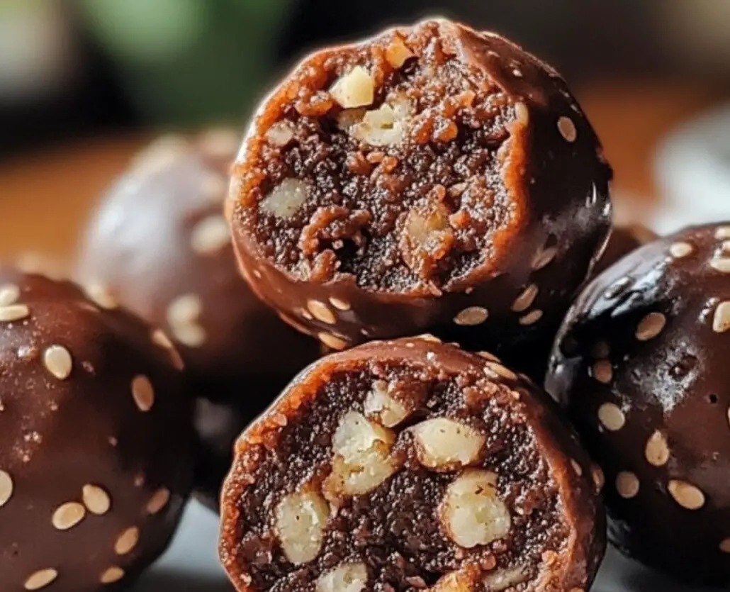 Chocolate Sesame Energy Bites