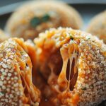Spicy Mozzarella-Stuffed Arancini Balls 3 Spicy Mozzarella-Stuffed Arancini Balls