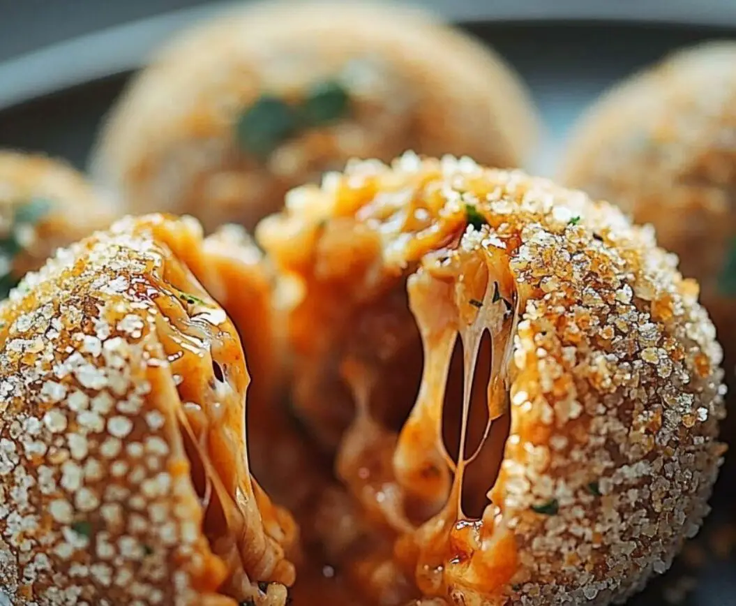 Spicy Mozzarella-Stuffed Arancini Balls