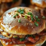 Sticky Bacon Breakfast Sliders with Syrup Glaze