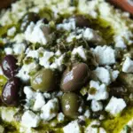 Mediterranean Hummus with Feta and Olives 3 Mediterranean Hummus with Feta and Olives