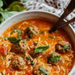 Italian Meatball Orzo Soup 3 Italian Meatball Orzo Soup