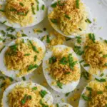Eggs on a White Ceramic Platter 3 Eggs on a White Ceramic Platter