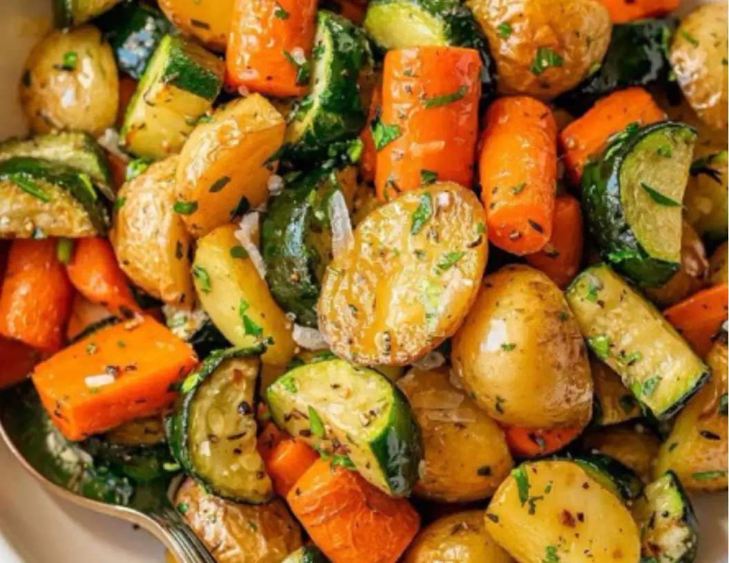 Roasted Vegetables Medley with Garlic and Herbs
