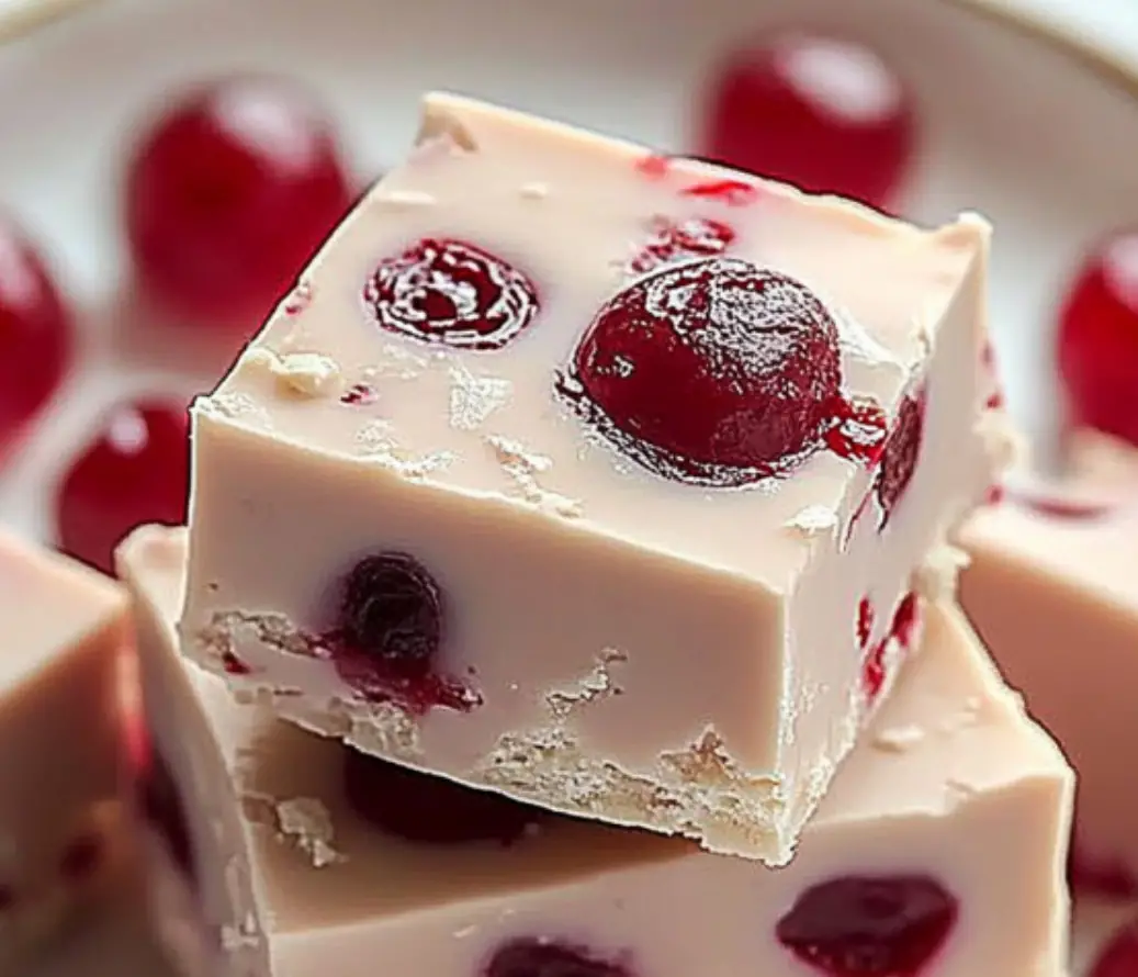 Maraschino Cherry Fudge
