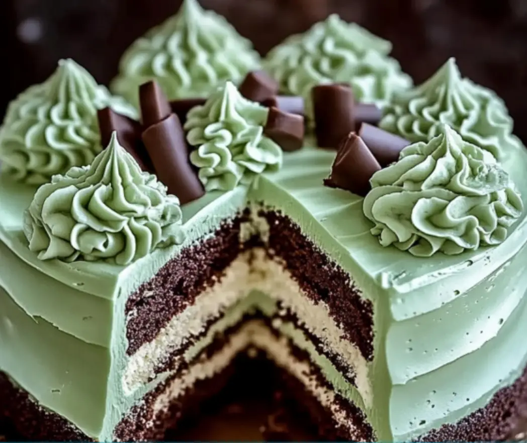 Mint Chocolate Layer Cake