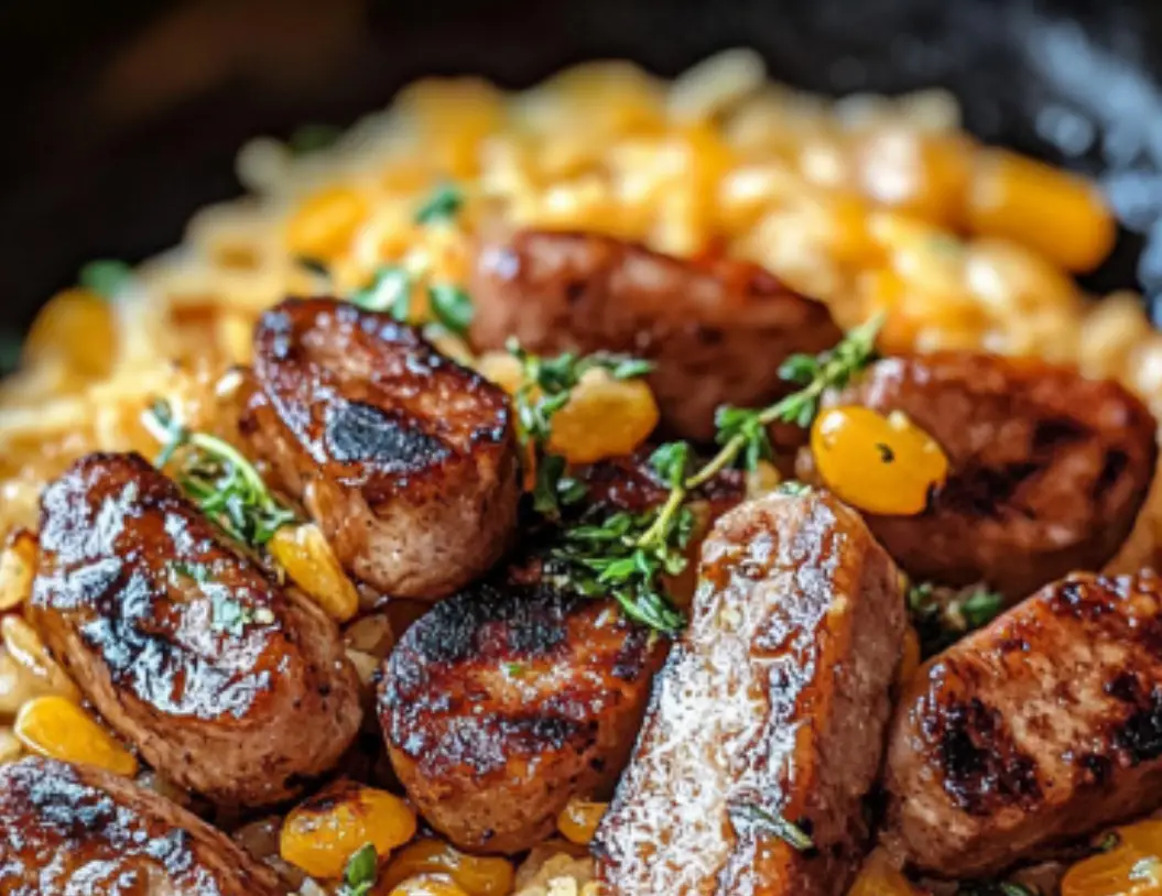 Sausage and Sweet Corn Rice Skillet