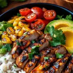 Chicken Rice Bowl with Avocado 3 Chicken Rice Bowl with Avocado