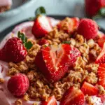 No-Bake Strawberry Crunch Cheesecake 3 No-Bake Strawberry Crunch Cheesecake