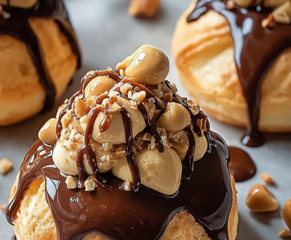 Cream Puffs with Chocolate Ganache