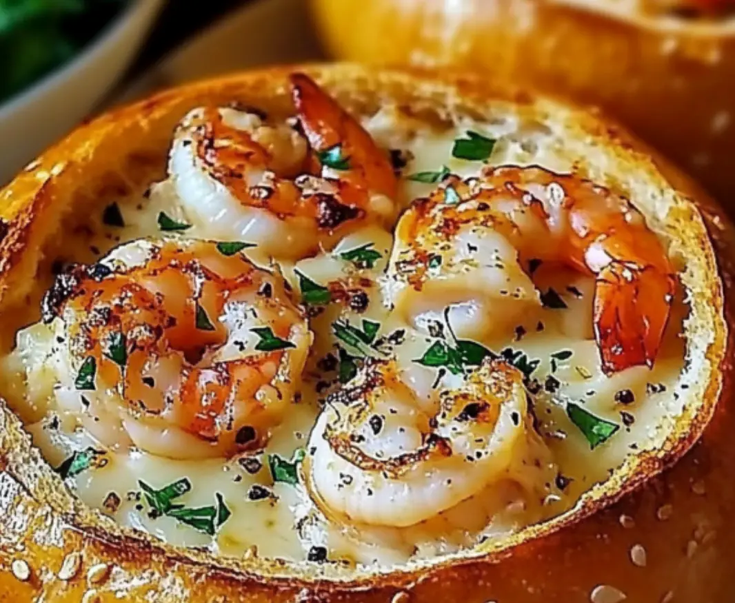Irresistible Stuffed Seafood Bread Bowls