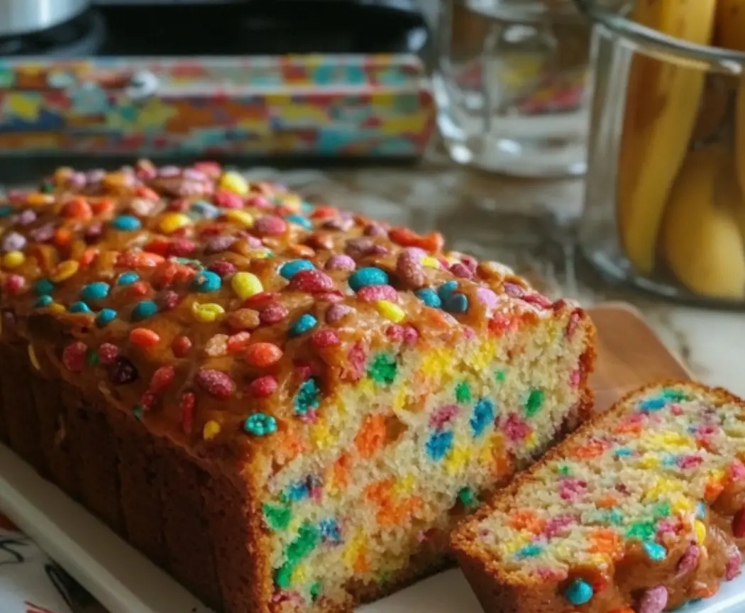 Fruity Pebbles Pound Cake