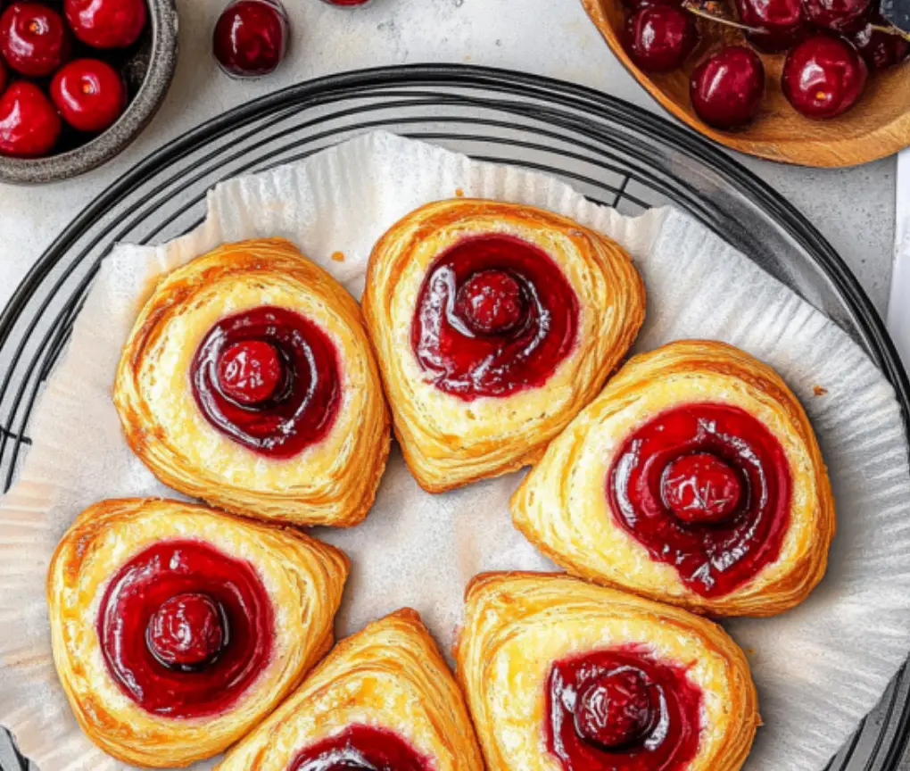 Luscious Cherry Cheese Danish