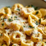 Cheese Tortellini with Parmesan Cream Sauce