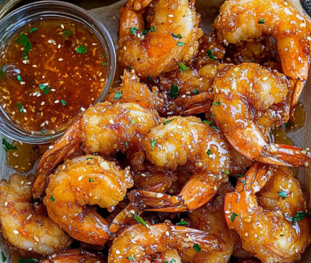Crispy Glazed Shrimp with Dip