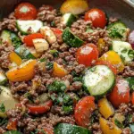 Ground Beef Mediterranean Salad