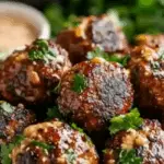 Garlic Herb Glazed Meatballs