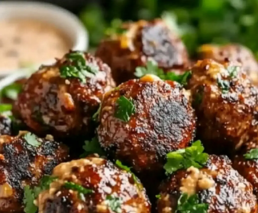 Garlic Herb Glazed Meatballs