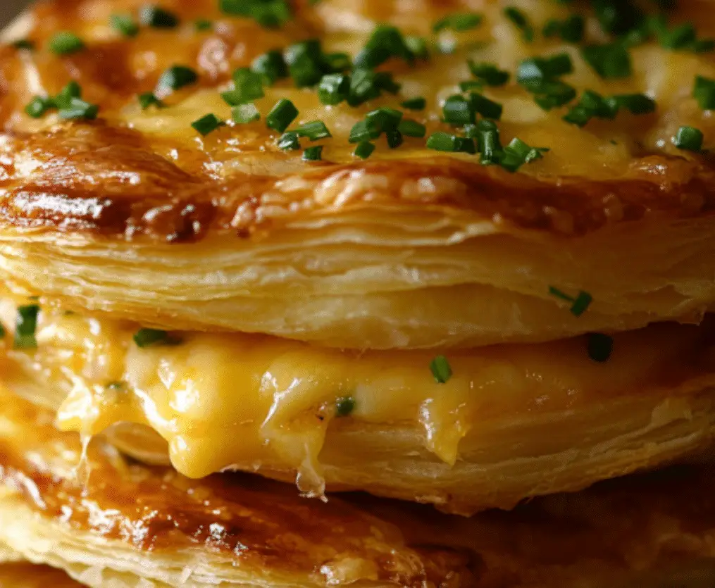 Ham and Cheese Puff Pastry Rounds