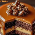 Turtle Caramel Cake 3 Turtle Caramel Cake