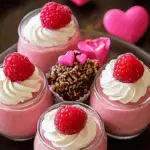 Pink Raspberry Mousse Cups