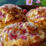 Rustic Rhubarb and Cream Biscuits 3 Rustic Rhubarb and Cream Biscuits
