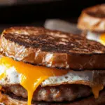 Toasted English Muffin Breakfast Sandwich 3 Toasted English Muffin Breakfast Sandwich
