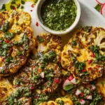 Grilled Cauliflower Steaks with Chimichurri Sauce 7 Grilled Cauliflower Steaks with Chimichurri Sauce