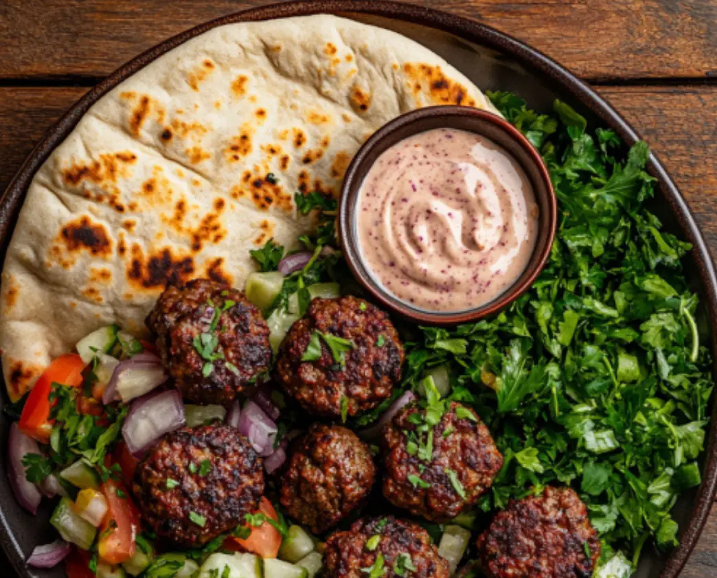 Middle Eastern Beef Kofta Meatballs