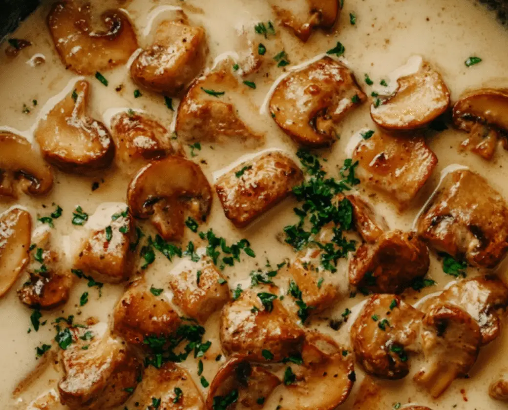 Creamy Garlic Mushroom Sauce