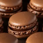 Chocolate Ganache French Macarons 3 Chocolate Ganache French Macarons
