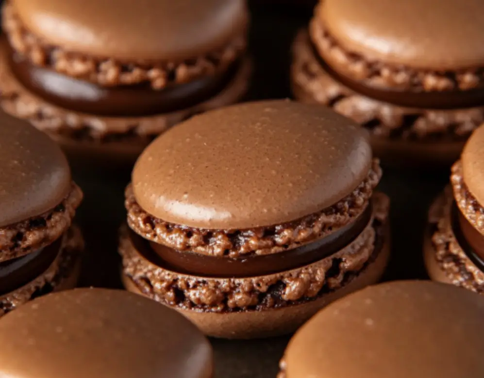 Chocolate Ganache French Macarons