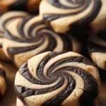 Chocolate Vanilla Pinwheel Cookies 3 Chocolate Vanilla Pinwheel Cookies