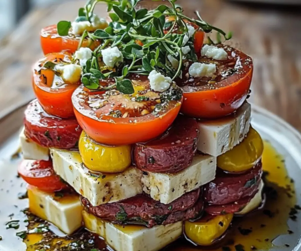 Mediterranean Tomato and Feta Salad