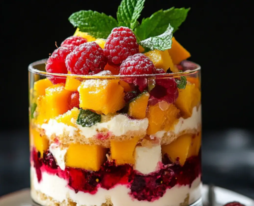 Tropical Tiramisu Dessert in Glass